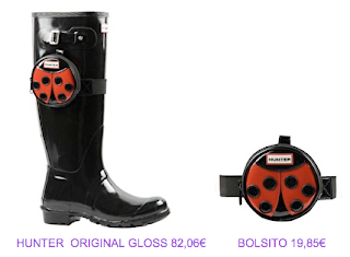 Botas Hunter Original y bolsito mariquita